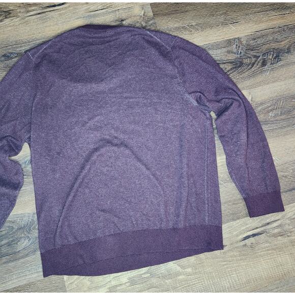 Daniel Cremieux Men’s V-Neck Sweater Size XL Burgundy Maroon Long Sleeve Pullove - Picture 5 of 12
